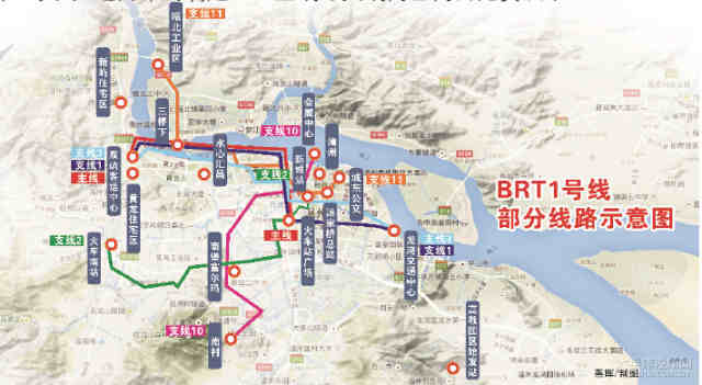 温州快速公交brt1号线将于年内通车